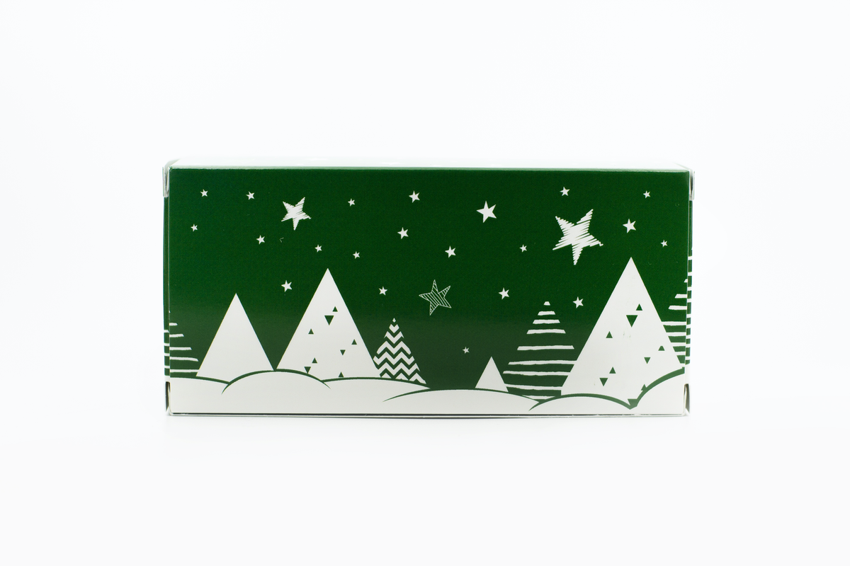 Świąteczny zestaw upominkowy trzech miodów (pudełko zielone) #272